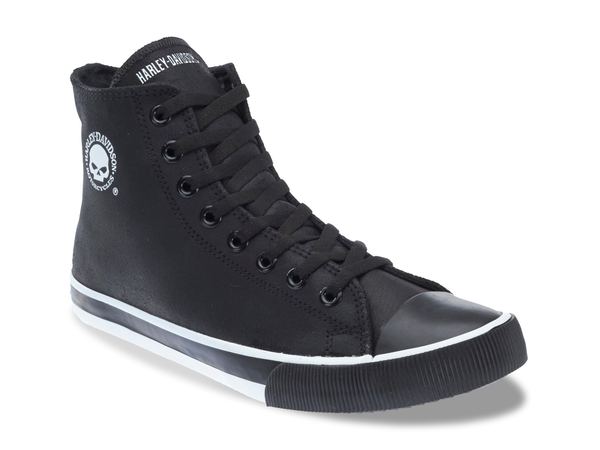 ハーレーダビッドソン メンズ シューズ スニーカー Harley-Davidson Baxter ll High-Top Sneaker Black 黒いこと