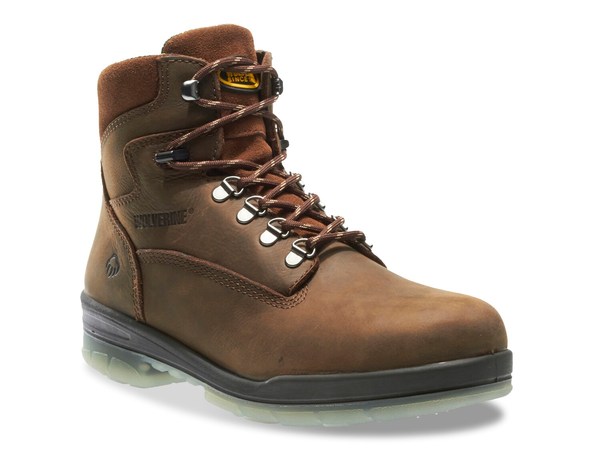ウルヴァリン メンズ シューズ ブーツ・レインブーツ Tシャツ ブーツ Wolverine Durashock Steel Toe Work Boot Dark Brown ブラウン