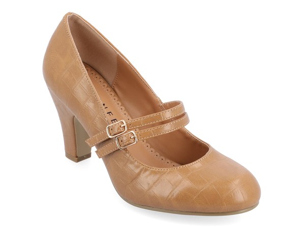 ジュルネ コレクション レディース シューズ パンプス Journee Collection Windy Pump Light Brown ブラウン｜ReVida 店