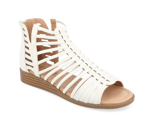ジュルネ コレクション レディース シューズ サンダル Journee Collection Delilah Gladiator Sandal White ホワイト｜ReVida 店