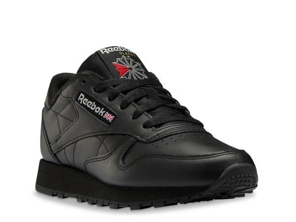 リーボック レディース シューズ スニーカー なめし革 Reebok Classic Leather Sneaker - Women\u0027s Black 黒いこと