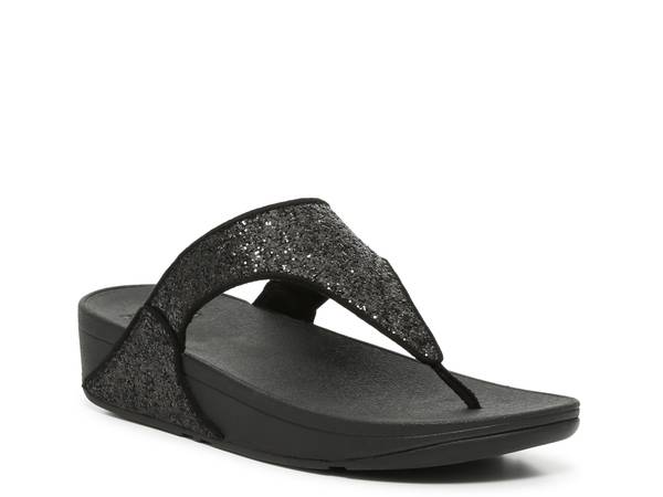 フィットフロップ レディース シューズ サンダル FitFlop Shimma Wedge Glitter Sandal Black ブラック