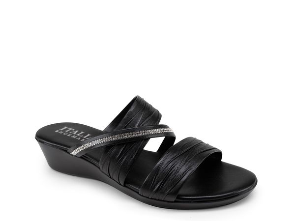イタリアンシューメーカー レディース シューズ サンダル Italian Shoemakers Hollis Wedge Sandal Black ブラック