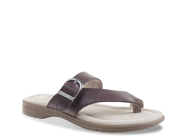 イーストランド レディース シューズ サンダル Eastland Tahiti II Flat Sandal Brown ブラウン｜ReVida 店