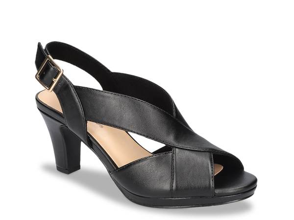 イージーストリート レディース シューズ サンダル Easy Street Christy Sandal Black ブラック｜ReVida 店