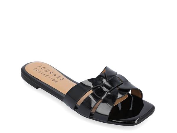 ジュルネ コレクション レディース シューズ サンダル Journee Collection Arrina Slide Sandal - Women's Black ブラック｜ReVida 店