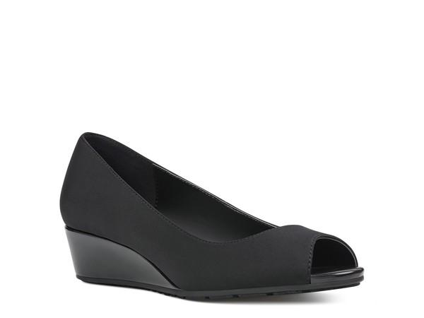 バンドリーノ レディース シューズ パンプス Bandolino Candra Wedge Pump Black Fabric ブラック|ReVida 店