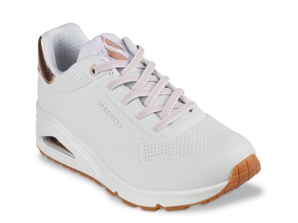 スケッチャーズ レディース シューズ スニーカー Skechers Uno Shimmer Away Sneaker - Women's White ホワイト