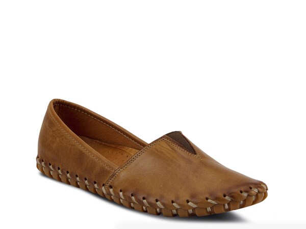 春季足付き レディース シューズ スリッポン・ローファー Spring Step Kathaleta Slip-On Brown 赤銅色 レディース靴-靴