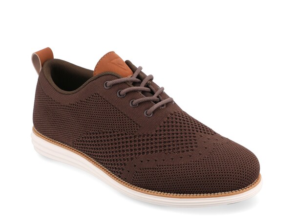 現金前貸し メンズ シューズ スニーカー ウィングチップ オックスフォード Vance Co. Ezra Wingtip Oxford Dark Brown 赤銅色 メンズ靴-スニーカー-靴