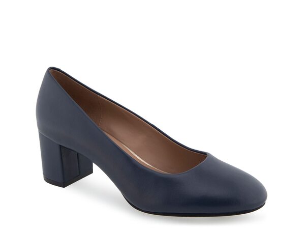 エアロソールズ レディース シューズ パンプス Aerosoles Ebel Pump Navy Leather ネイビー|ReVida 店