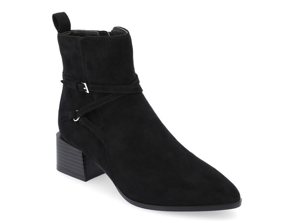 ジュルネ コレクション レディース シューズ ブーツ・レインブーツ Journee Collection Estelle Bootie Black Suede ブラック|ReVida 店