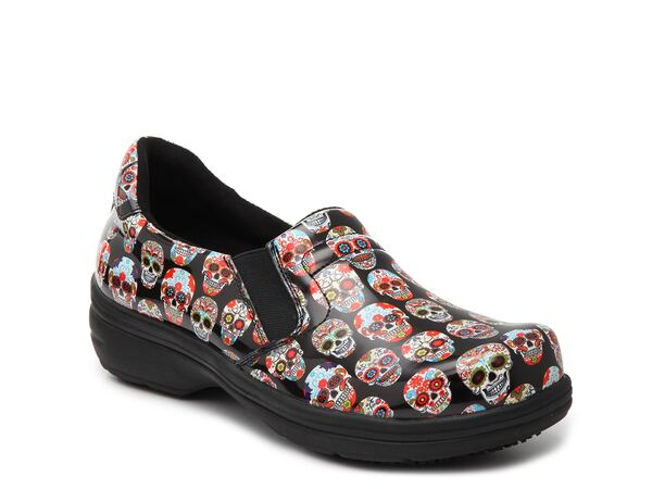 イージーストリート レディース シューズ サンダル Easy Works by Easy Street Bind Work Clog Black/Multicolor Sugar Skulls ブラック
