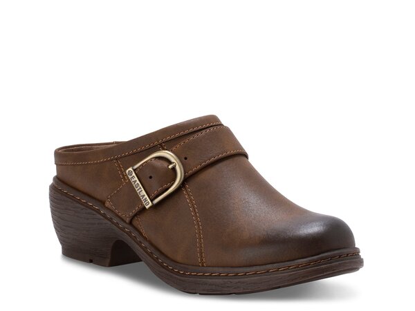 パン種地びた レディース シューズ スリッポン・ローファー Eastland Cameron Clog Dark Brown 赤銅色