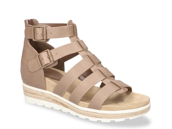 イージーストリート レディース シューズ サンダル Easy Street Simone Gladiator Sandal Taupe トープ
