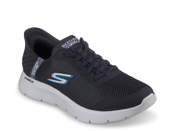 スケッチャーズ メンズ シューズ スニーカー Skechers Hands Free Slip-Ins Go Walk Flex Hands Up Slip-On Sneaker - Men\u0027s Black/Grey 黒いこと