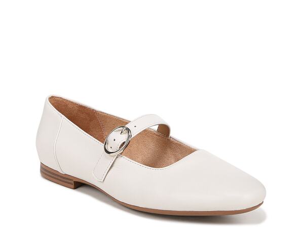 ナチュライザー レディース シューズ パンプス Naturalizer Kelly Mary Jane Flat White ホワイト
