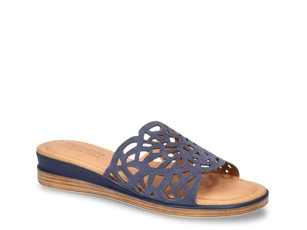 ベラヴィータ レディース シューズ サンダル Bella Vita Cas Italy Wedge Sandal Navy ネイビー｜ReVida 店 21,158円