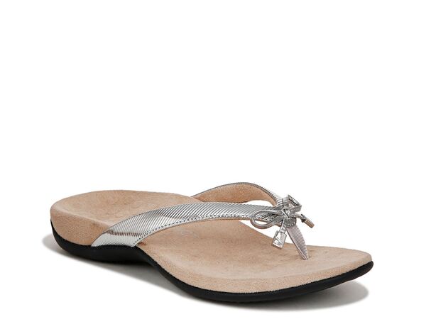 バイオニック レディース シューズ サンダル Vionic Bella Flip Flop Grey グレー