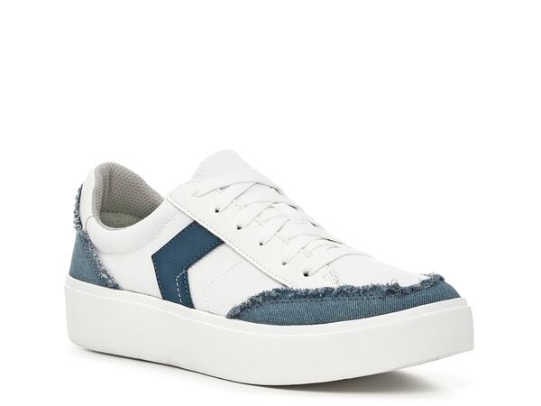 お医者さん・肩かけ レディース シューズ スニーカー スピード競技 Dr. Scholl\u0027s Madison Lace-Up Sneaker White/Denim Blue 白いこと