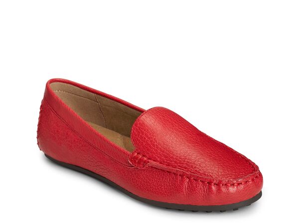 【送料無料】 エアロソールズ レディース スリッポン・ローファー シューズ Over Drive Loafer Red Leather画像
