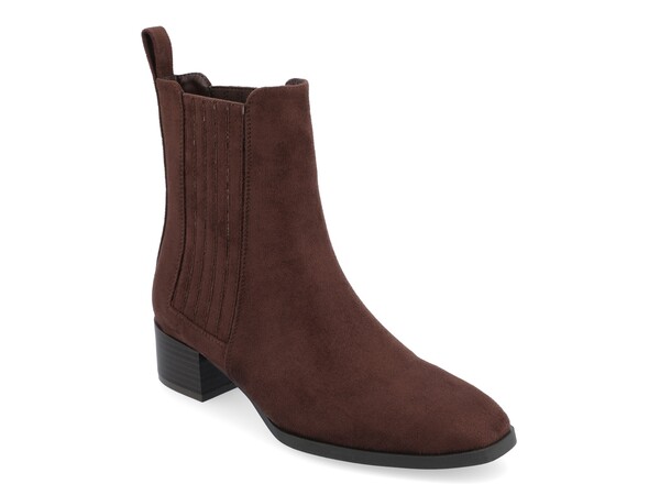 ジュルネ コレクション レディース シューズ ブーツ・レインブーツ Journee Collection Wrenley Bootie Dark Brown ブラウン｜ReVida 店