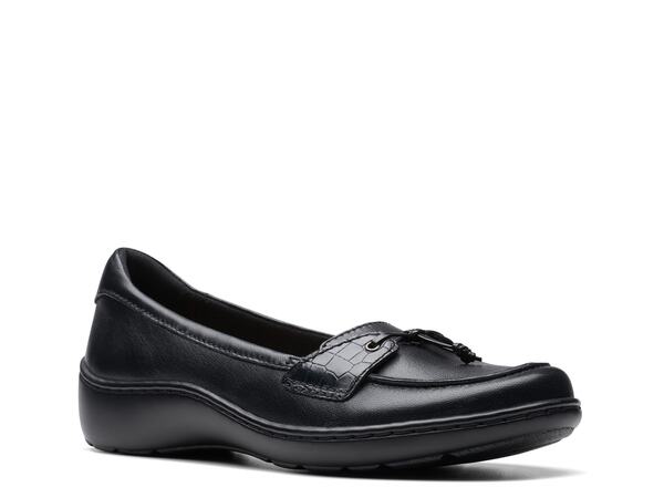 クラークス レディース シューズ スリッポン・ローファー Clarks Cora Haley Slip-On Black ブラック