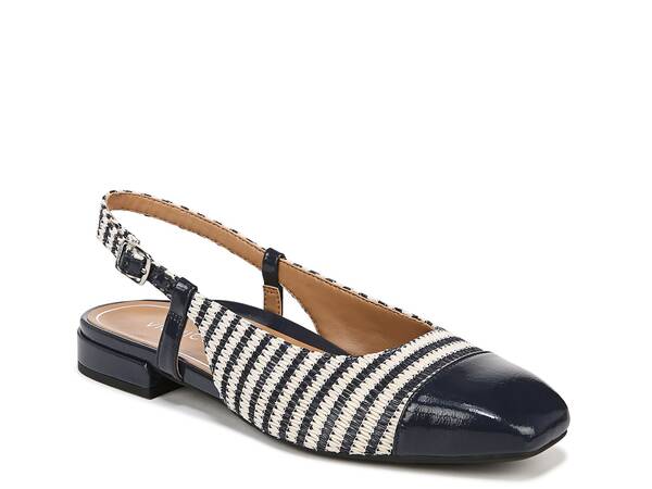 バイオニック レディース シューズ パンプス Vionic Petaluma Flat Striped ストライプ