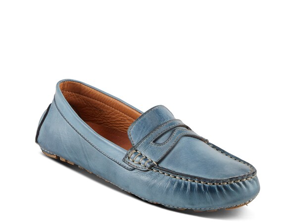 スプリングステップ レディース シューズ スリッポン・ローファー Spring Step Audette Moccasin Blue ブルー