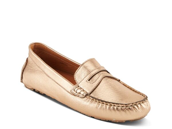スプリングステップ レディース シューズ スリッポン・ローファー Spring Step Audette Moccasin Rose Gold ゴールド