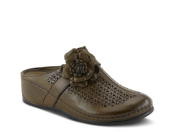 スプリングステップ レディース シューズ サンダル Spring Step Lilybean Clog Dark Green グリーン