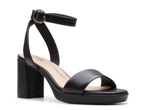 クラークス レディース シューズ サンダル Clarks Ambyrlyn Sandal Black ブラック｜ReVida 店