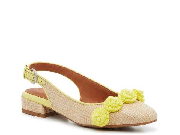 ジェントルソウルズ レディース シューズ パンプス Gentle Souls Anana Flat Natural Beige/Neon Yellow イエロー｜ReVida 店 15,184円