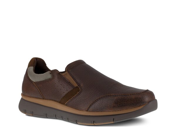 ロックポート メンズ シューズ スリッポン・ローファー Rockport Primetime Casual Slip-On Dark Brown Leather ブラウン