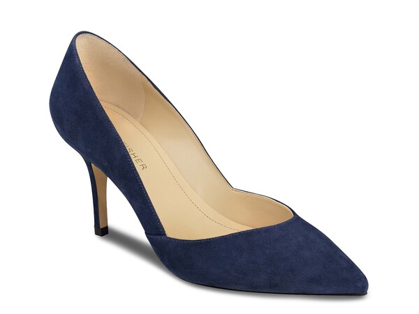 マークフィッシャー レディース シューズ パンプス Marc Fisher Tuscany Pump Deep Navy Suede 米国海軍