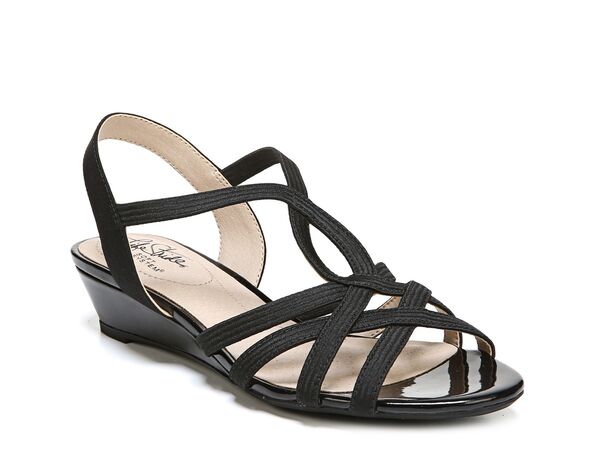 ライフストライド レディース シューズ サンダル LifeStride Yaya Wedge Sandal Black ブラック