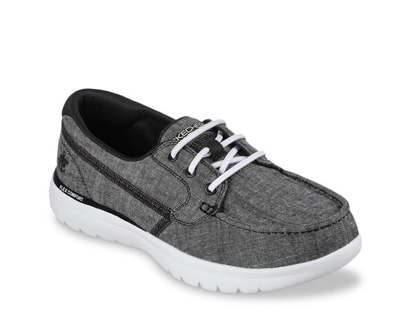 スケッチャーズ レディース シューズ 甲板シューズ Skechers On-the-Go Flex Ashore Boat Shoe Black 黒いこと 靴-レディース靴