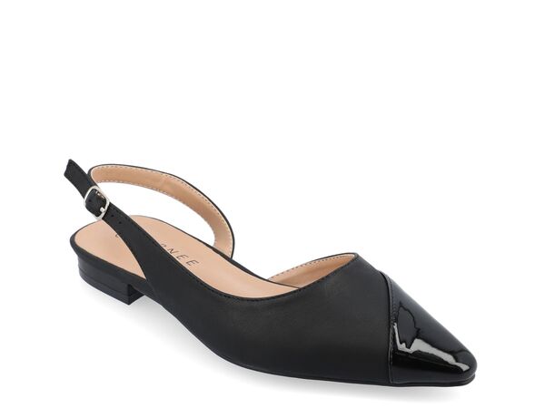 ジュルネ コレクション レディース シューズ パンプス Journee Collection Daphnne Flat Black ブラック｜ReVida 店
