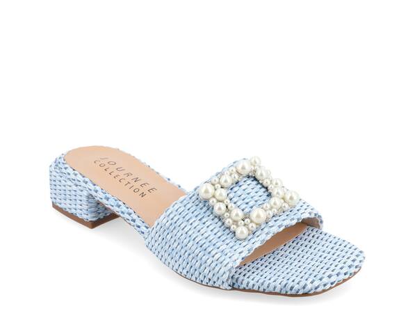 ジュルネ コレクション レディース シューズ サンダル Journee Collection Justina Sandal Blue ブルー|ReVida 店