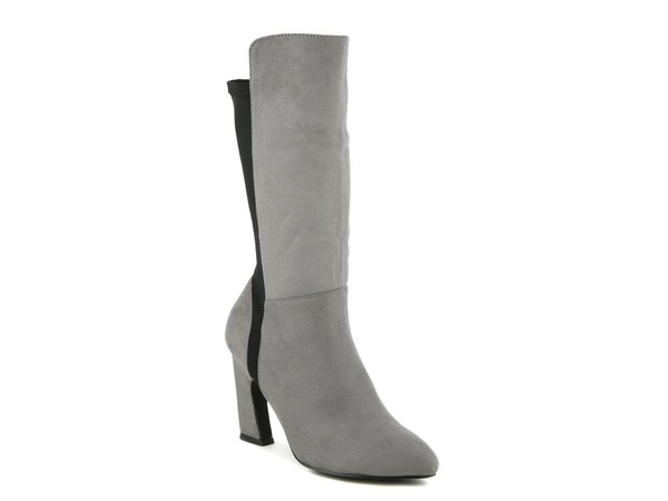 ベリーニ レディース シューズ ブーツ・レインブーツ Bellini Chrome Boot Grey Faux Suede グレー