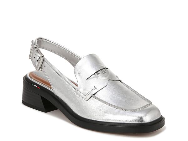フランコサルト レディース シューズ スリッポン・ローファー Franco Sarto Giada Loafer Silver しろがね色 ローファー-靴