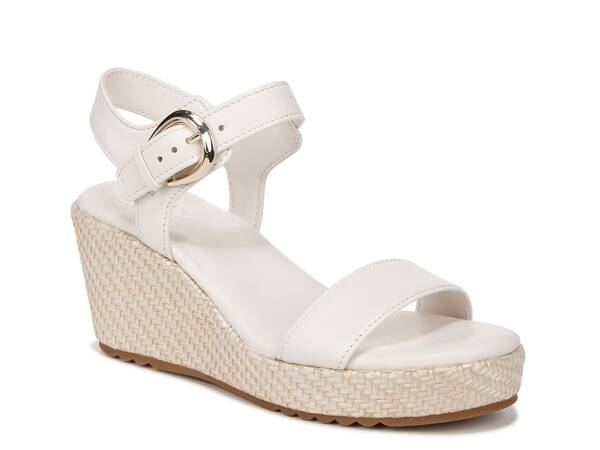 ナチュライザー レディース シューズ サンダル Naturalizer Stella Espadrille Wedge Sandal White ホワイト｜ReVida 店
