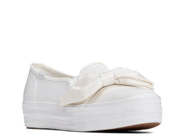 ケッズ レディース シューズ スニーカー Keds Triple Deck Slip-On Sneaker - Women\u0027s White 白いこと