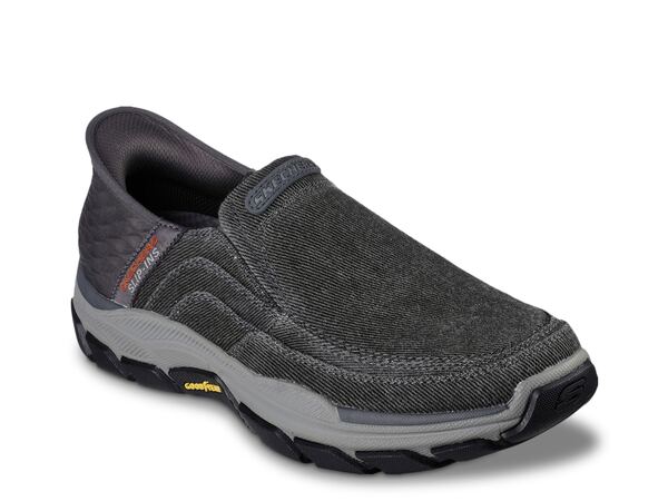 スケッチャーズ メンズ シューズ スニーカー リラックスフィット Skechers Hands Free Slip-ins Relaxed Fit Respected Holmgren Slip-On Sneaker Grey グレー｜ReVida 店
