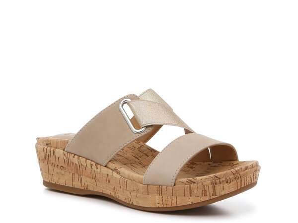 ハッシュパピー レディース シューズ サンダル Hush Puppies Coco Wedge Sandal Sesame/Gold Metallic ゴールド｜ReVida 店