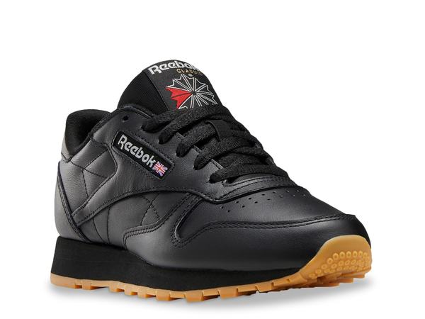 リーボック レディース シューズ スニーカー なめし革 Reebok Classic Leather Sneaker - Women\u0027s Black 黒いこと