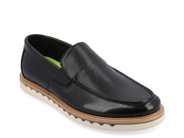 バンス メンズ シューズ スリッポン・ローファー Vance Co. Dallas Loafer Black ブラック｜ReVida 店
