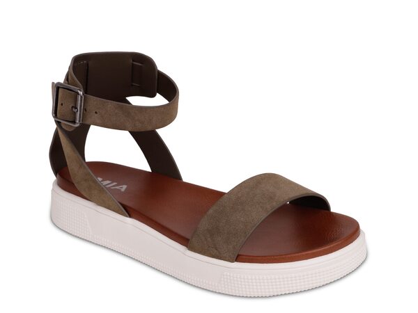 ミア レディース シューズ サンダル プラットフォーム Mia Ellen Platform Sandal Dark Green グリーン｜ReVida 店