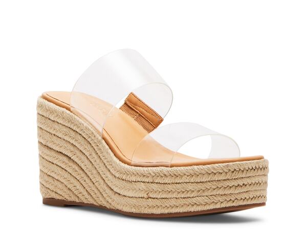 マッデンガール レディース シューズ サンダル Madden Girl Vision Wedge Sandal Clear