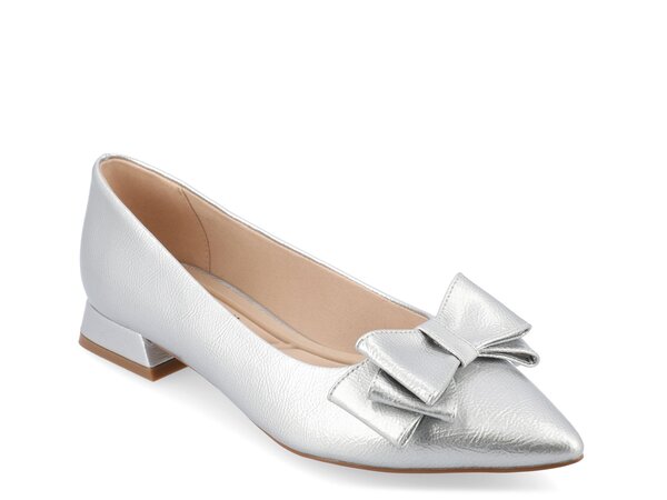 ジュルネ コレクション レディース シューズ パンプス Journee Collection Ophelia Flat Silver Metallic シルバー